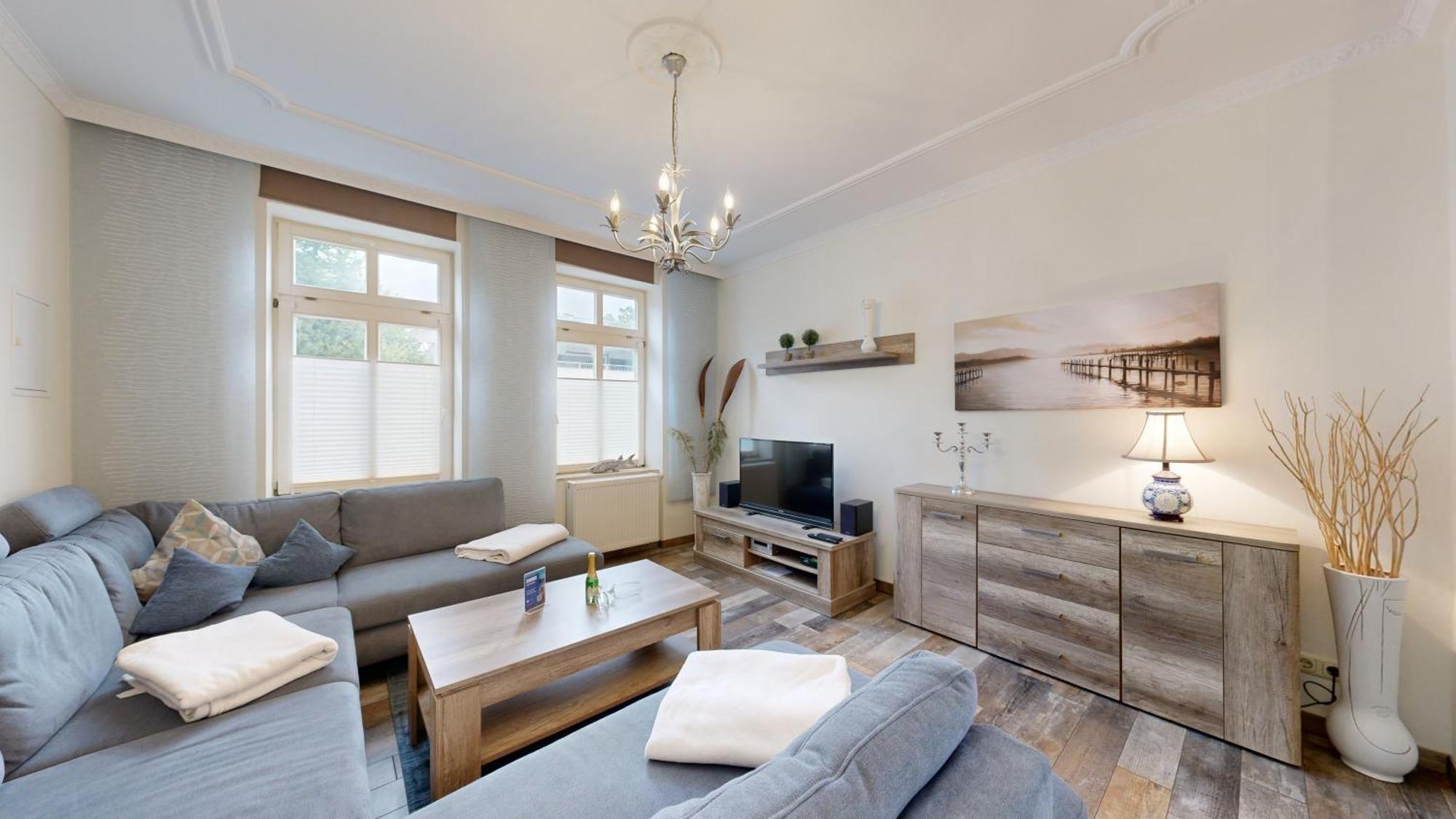 Strandnahe Fewo Mit Terrasse, Villa Vergissmeinnicht 01, Binz Extérieur photo